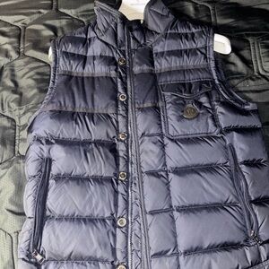 Moncler Dark Blue Quilted Vest